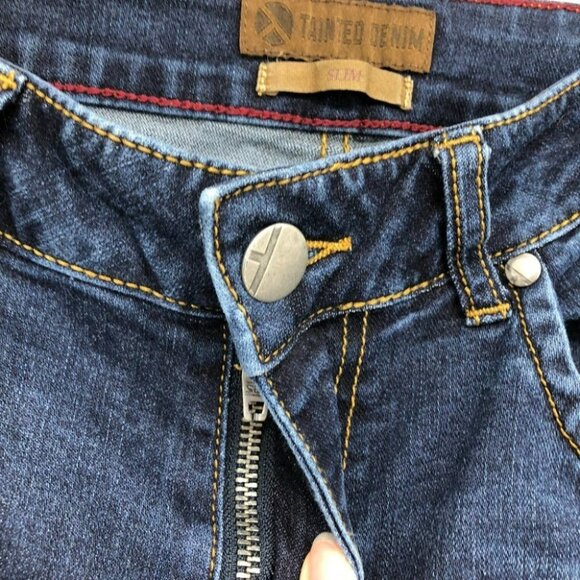 Tainted Denim blue skinny slim men’s jeans size 30 - Picture 9 of 16